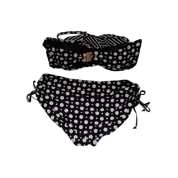 Swimsuit for all Women's  Polk Dottie On Side  Tie Bikini 2 Piece size 18 - Picture 2 of 9